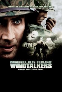 The poster for Windtalkers sends the message that the film's story is really about the white protagonist.
