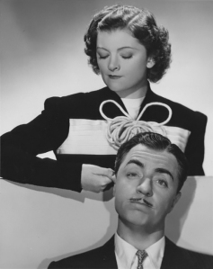 Myrna Loy and William Powell; the pair made several films together including the Thin Man series and Love Crazy.